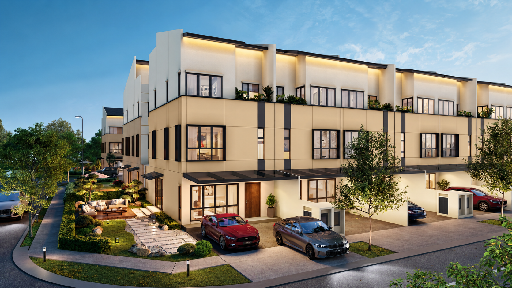 Artist's impression of Brooklyn homes